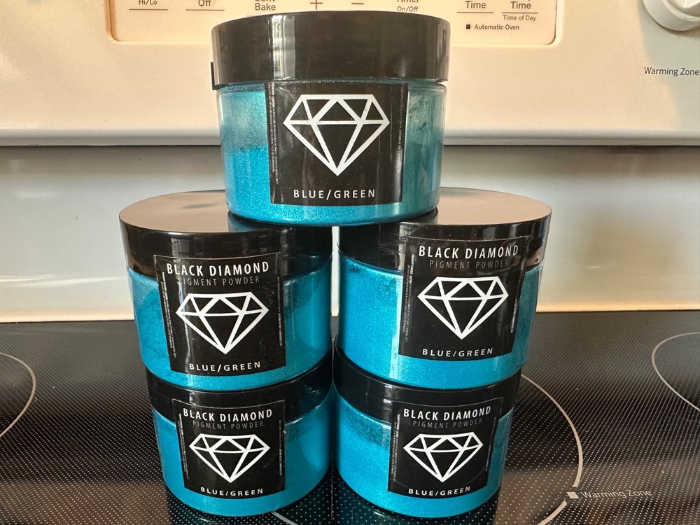 Black Diamond Pigments Blue/Green Mica Powder lot!! Free Shipping!!!