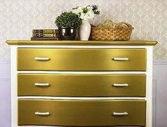 DIY 24K Gold Metallic Paint, 3 x 8 fl oz Jars for Multi-Surface Projects