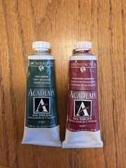 37-Tube Artist Oil Paint Lot Grumbacher Pre-Tested, Winsor & Newton, Mixed Use