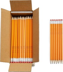 Wood-Cased #2 Pencils Pre-sharpened HB Soft 150 Count Yellow