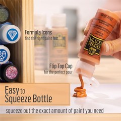FolkArt Terra Cotta Acrylic Paint Set, 0.33 Fl Oz (Pack of 6), Multiple color