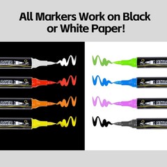 Pagather 120 Colors Dual Tip Acrylic Paint Markers, Waterproof, Box Set *NEW*