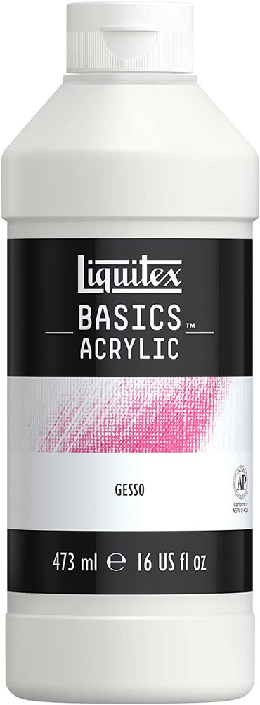 Liquitex BAICS Gesso Surface Prep Medium 16-oz White