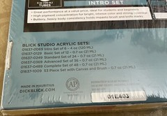 Blick Studio Acrylic 6 Tubes 4 Oz Each 24 Oz Total Artist Paint Intense Colors