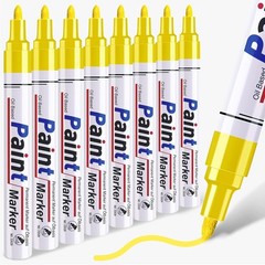 White Permanent Marker Waterproof – 8 White Paint Markers for Metal Surfaces Tir