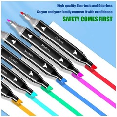 80 Colors Art Markers Pens, Dual Tips Alcohol Markers Permanent Sketch Markers