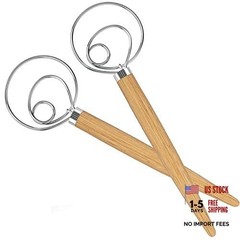 Acerich 2 Pack Danish Dough Whisk 13.5″ Stainless Steel Dutch – Dutch