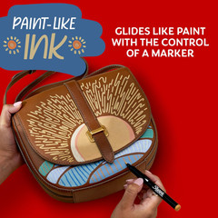 Sharpie Creative Markers, Warm Tones, Water-Based Acrylic Markers, Bullet Tip, A