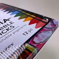 Dina Wakley Media Scribble Sticks Set 2 – 12 Water-Soluble Pigments MDA60161