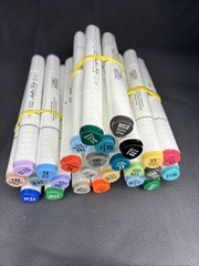 LOT OF 26 Master Artist Touch Alcohol Markers Fine Art Studio Twin Tipped – NEW