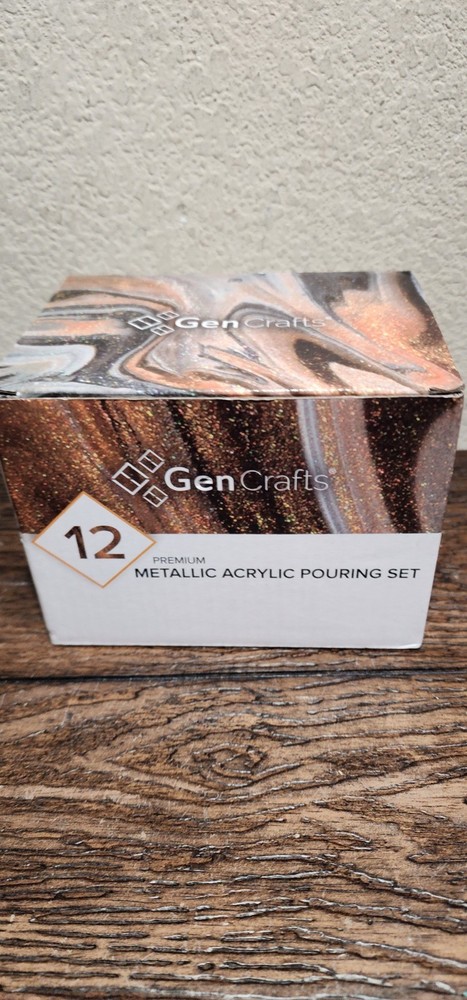 Metallic Acrylic Pouring Paint 12 Colors Pre Metallic 12 x 60ml (2 fl oz) NOB