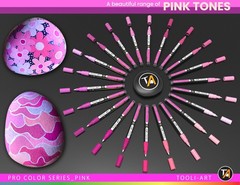 Acrylic Paint Pens 22 Pink Tones Assorted Color Series Markers Set 0.7mm Extr…