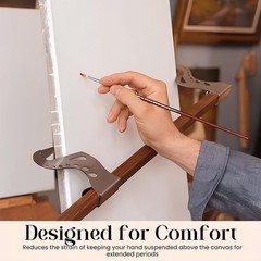 Adjustable Easel Hand Rest Support Bar, Artist Hand Support Bridge Metal Wrist