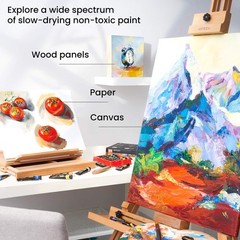 Oil Paint Set – 24 Multicolor Tubes (0.4 Fluid Ounces Each), Vibrant Oil-Base…