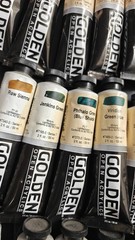 Golden Open Acrylic paint lot (27) 2oz Tubes
