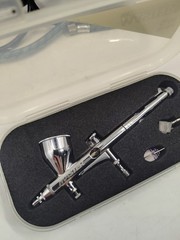 Airbrush Kit Ifoo Mini Compressor 1/5HP 57 PSI, Master G44 Dual Action Spray Gun