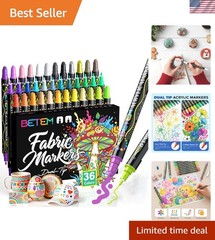 Water-Based Acrylic Paint Pens – 36 Colors for Artist’s Dream Projects
