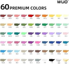 60 Colors Acrylic Paint Markers, Automatic Ink Control 60 Colors Brush Tip