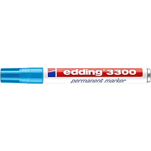 Permanent Marker Pen with Chisel Tip, Quick-Drying Permanent Marker, Blue