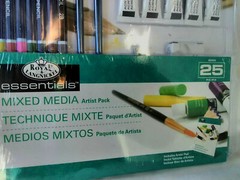 ROYAL LANGNICKEL MIXED MEDIA ARTIST PACK KIT ART SUPPLY 25 PC Art Supplies NIP