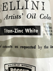 BELLINI Oil Paint TITAN-ZINC WHITE & MARS VIOLET Vintage Pliable Tubes BOCOUR