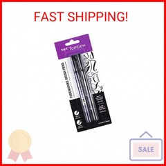 Tombow 62038 Fudenosuke Brush Pen, 2-Pack. Soft and Hard Tip Fudenosuke Brush Pe