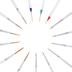 Detail Fine Paint Brushes 15 PCS Micro Mini Ultra Fine Point Miniature Acrylic