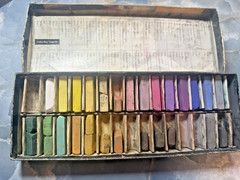 Vintage Grumbacher SOFT Introductory Set PASTELS~30 Half-Length – Rectangle HTF