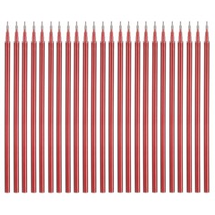 24Pack 0.5mm Gel Pen Refills for Coloring, Medium Point Pens Refills, Red