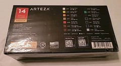 ARTEZA Acrylic Paint, Set 14 Colors120 ml/4.06 oz. with Storage Box (SEALED)