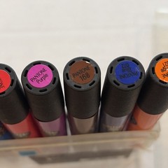 Vintage Pantone by Letraset Tria Markers 12 Set #1 Brights Dual Tip Studio Case