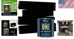 Durable Black Matte Paint Primer 33.8oz – Fast Dry, Water-Based, All Surfaces