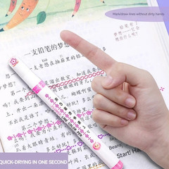 6pcs Flower Curve Highlighter Roller Tip Kawaii Marker Set Office Supplies Gifts