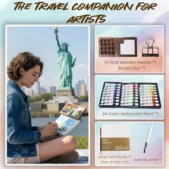 Mini Watercolor Kit Travel Pocket Artist Set Portable for Painters Picture APK