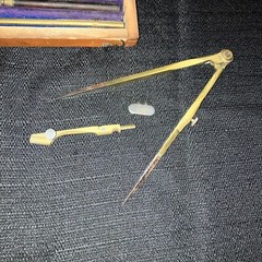Antique/Vintage Drawing Drafting SET (Original wooden box)