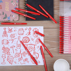 – Felt Tip Pens, 30 Pack, 0.7 Mm, Red Felt Tip Pens Bulk, Fast Dry | No Smear, P
