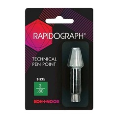 Koh-I-Noor 72D.3 Rapidograph Stainless Steel Replacement Point .80mm
