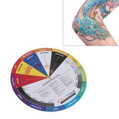 13cm Diameter Tattoo Color Wheel Chart Prevent Discoloration Tattoo Pigment Mixi