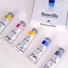MaimeriBlu 12ml Introductory Single-Pigment Watercolor Paint Set – 5-Piece Pr…
