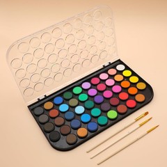 Watercolor Paint Set 48 Colors for Illustrations and Calligraphy with Brushes