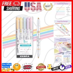 Mildliner Dual-Tip Highlighter Set, Broad and Fine Point Tips, No Bleed, Idea…