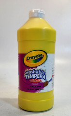 Crayola Artista II Washable Tempera Paint Yellow 32 oz – Lot of 2 Bottles