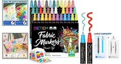 Water-Based Acrylic Paint Pens in 36 Rich Colors – DIY Art Supplies