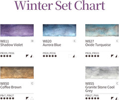 Mission Tourmaline Two-Tone Granulation Water Color Paint Unique