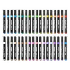 36 Colors 2mm Tip Acrylic Paint Markers WaterBased Ink Craft Pen Kit Set