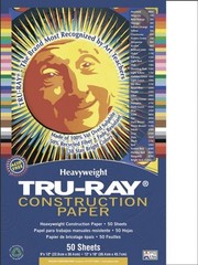 Tru-ray Construction Paper – 9″ X 12″ – White (PAC103026)