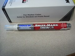 12pcs -DYKEM BRITE-MARK MEDIUM PAINT MARKER-Choose from Red, Yellow or White