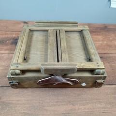 Creative Essentials Plein Air Artist Cabinet Wood Easel Box Brown Excellent Set