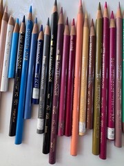 Vintage Lot of 56 Sanford Berol Prismacolor Colored Pencils Used Art Supplies