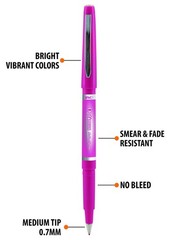 OPTIMUS 24-Color 0.7mm Felt Tip Pens – No Bleed, For Writing, Drawing, Journa…